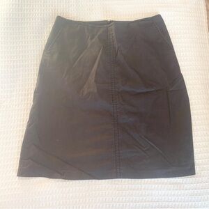 Banana Republic black stretch cotton skirt size 12